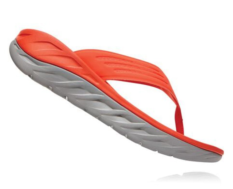 Hoka One One Sandalet Erkek Kırmızı - Ora Recovery Flip - PH8357104